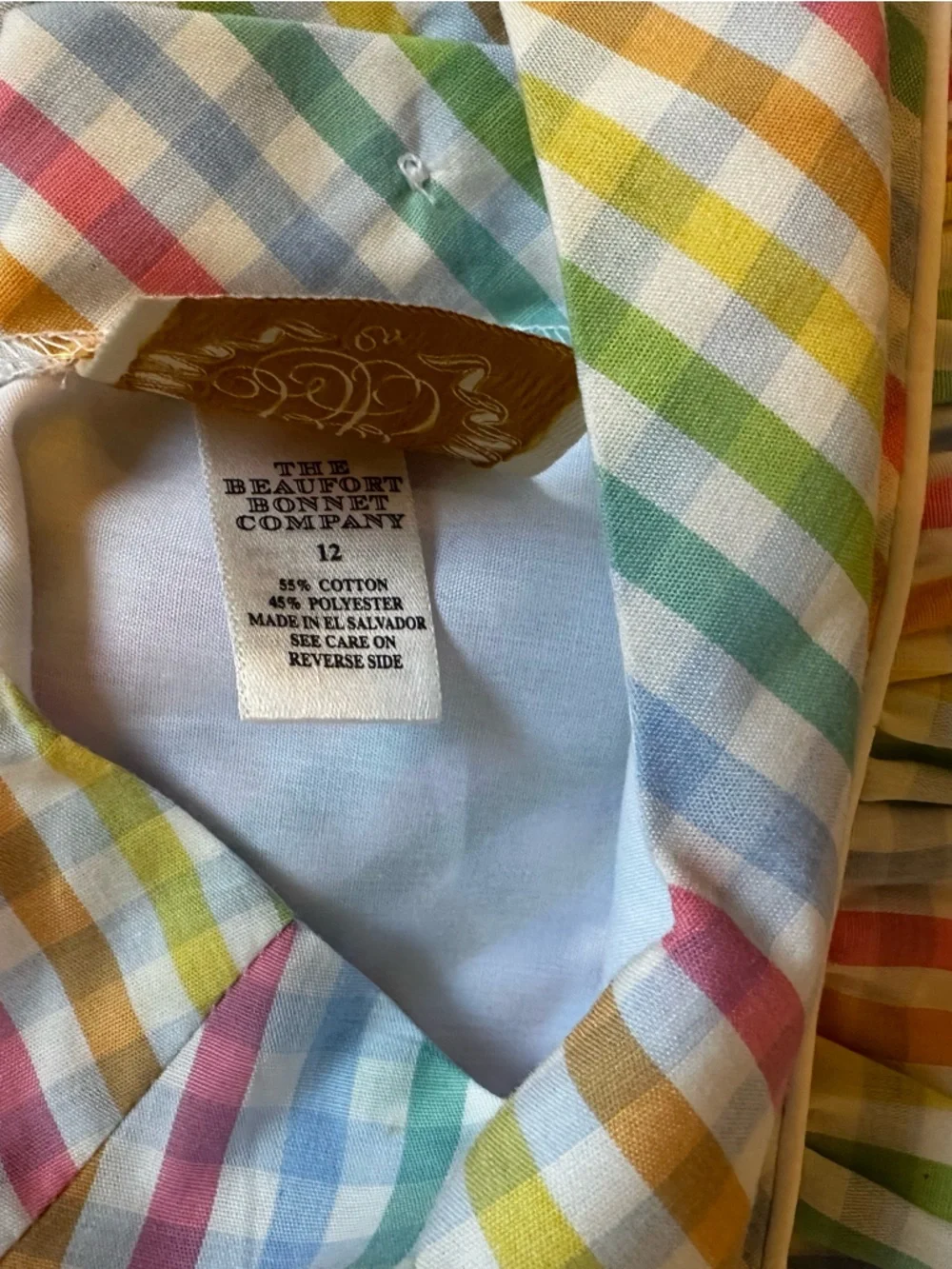 NWT Beaufort Bonnet TBBC Preston Plaid Dress Size 12
